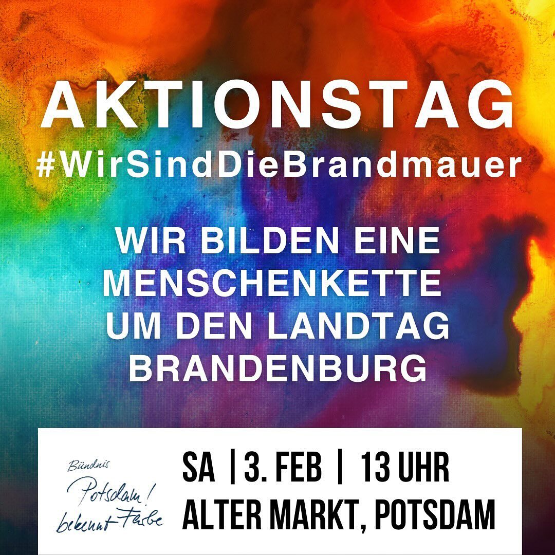 Am 03.02. findet der bundesweite Aktionstag für Demokratie statt. Auch diesmal möchten wir den Aufruf teilen! Kommt am Samstag und zeigt erneut, wofür die Concordiafamilie steht! Und zwar, dass Rassismus und die Normalisierung rechten Gedankengutes in der Welt keinen Platz haben!