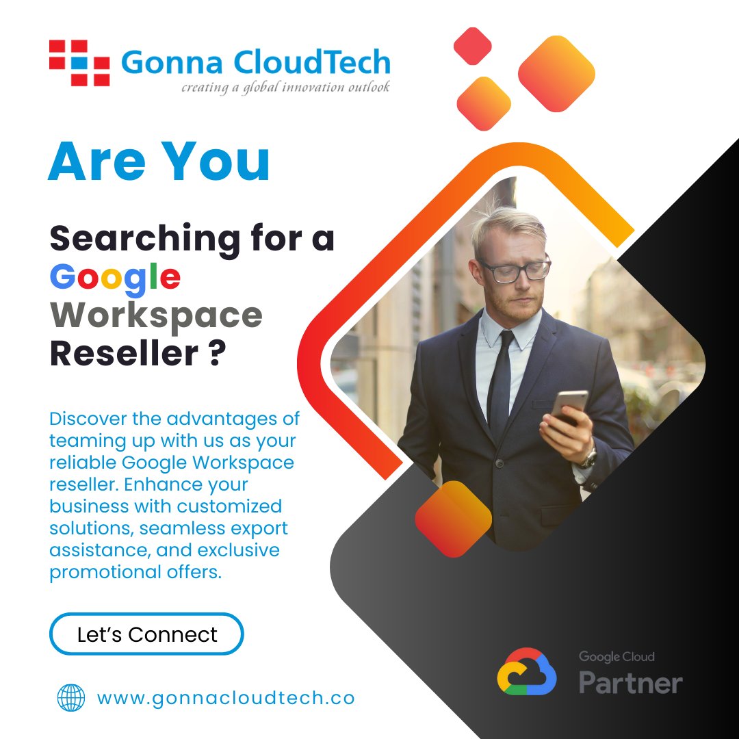 gonna90752's tweet image. Are you in search of a Google Workspace reseller? Look no further! Partnering with us opens the door to a range of benefits designed to elevate your business. 

Visit Our Website : gonnacloudtech.co

#GonnaCloudTech #GoogleWorkspaceReseller #BusinessProductivity