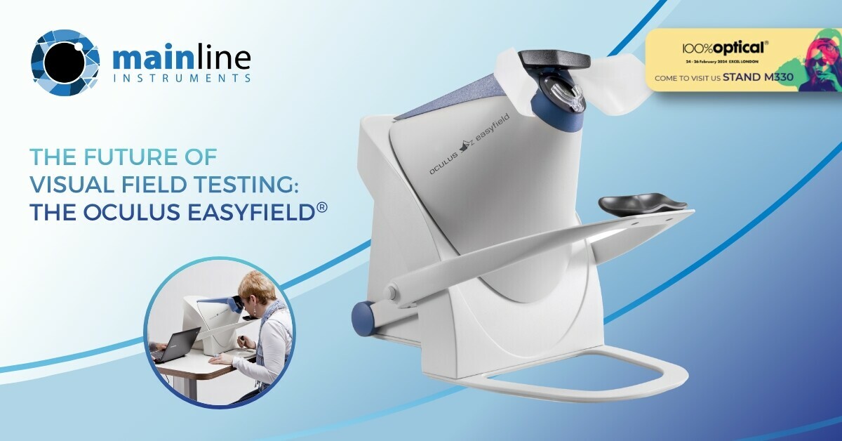 OCULUS continues to be at the forefront of global ophthalmic solutions, and the OCULUS Easyfield® is no different - a revolutionary tool transforming visual field testing.👓

Join us on STAND M330 of 100% Optical to delve into the OCULUS Easyfield® for yourself.