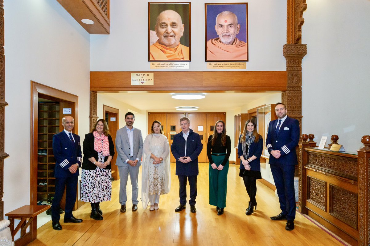 It was a pleasure to welcome Sean Doyle, CEO and Chairman of <a href="/British_Airways/">British Airways</a> to Neasden Temple. He was accompanied by a delegation of senior executives from BA. 

British Airways’ support of BAPS’s international relief efforts stretches back more than two decades, from flying