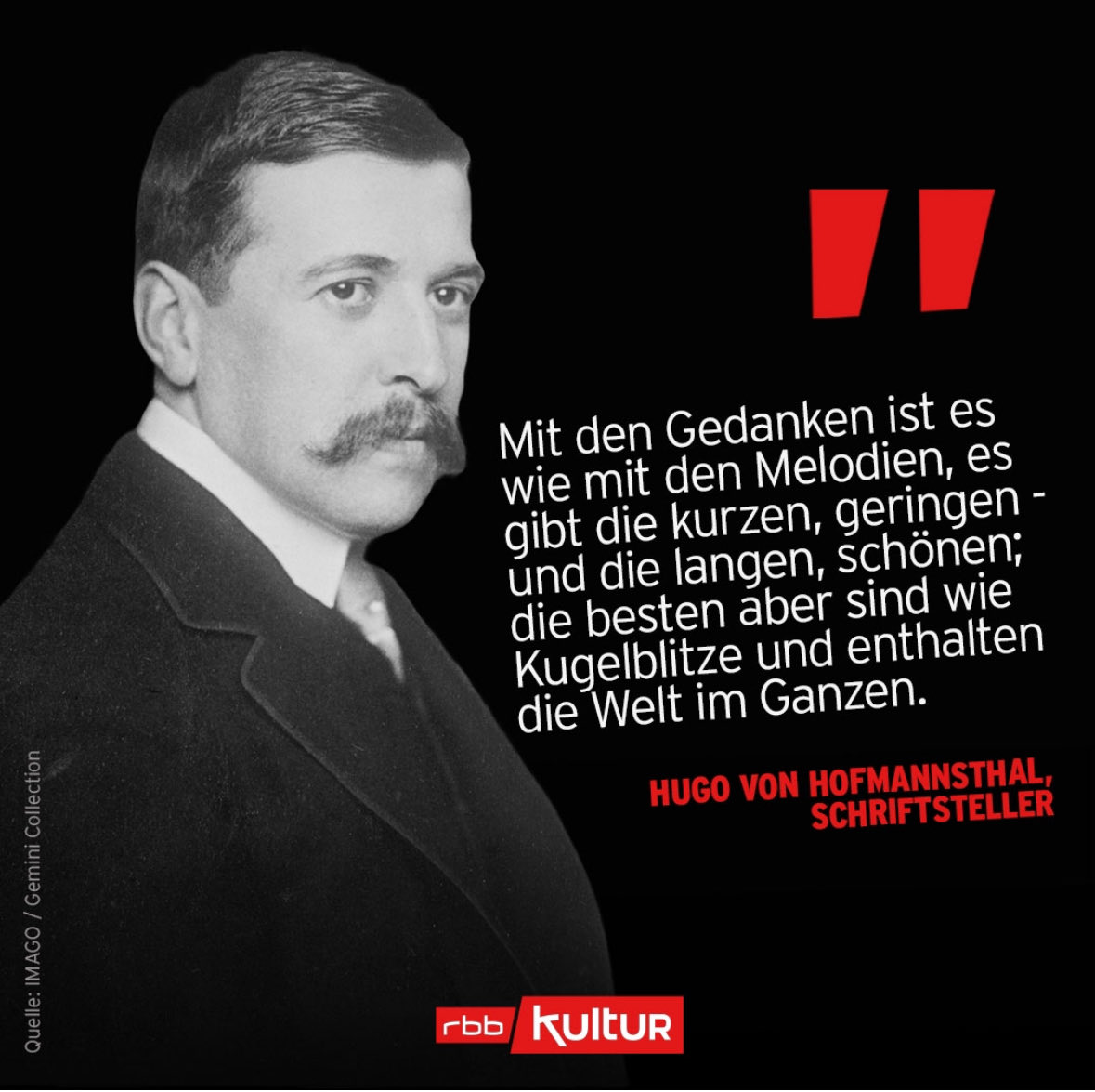 Gedanken in Vollkommenheit …