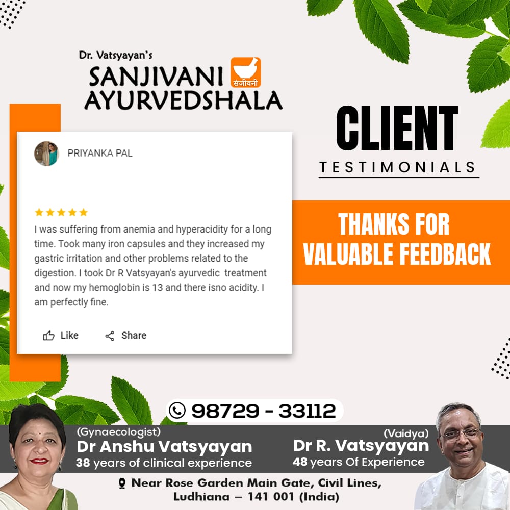SanjivaniAyurv8's tweet image. Thank you for choosing Sanjivani Ayurvedshala. Your kind words and positive feedback are the driving force behind our commitment to holistic well-being. 

 sanjivaniayurvedshala.com

#HolisticWellBeing #PositiveFeedback  #drvatsyayan #sanjivaniayurvedshala #ludhiana #punjab