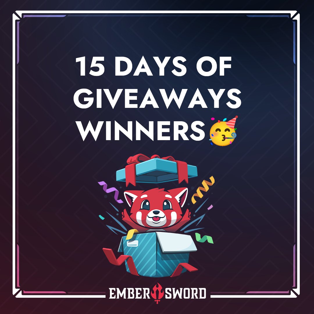 Drumroll, Please! 🥁 We're thrilled to unveil the winners of our 15 Days Of Giveaways 🌟 GiottoArts, rosler1490, Rusty_Racco_On, alwest888, achmirr, k_e_m_o_t, Blockringer1, MadRangoGameDev, DevilMayPoop, cacamou_1, Ambthir, and Gundi_PT, AF, JV 👏 The prizes included: Turtle