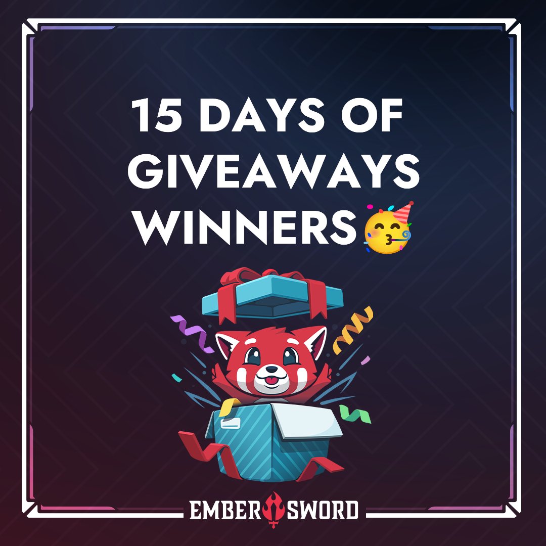 Drumroll, Please! 🥁

We're thrilled to unveil the winners of our 15 Days Of Giveaways 🌟

GiottoArts, rosler1490, Rusty_Racco_On, alwest888, achmirr, k_e_m_o_t, Blockringer1, MadRangoGameDev, DevilMayPoop, cacamou_1, Ambthir, and Gundi_PT, AF, JV 👏

The prizes included: Turtle