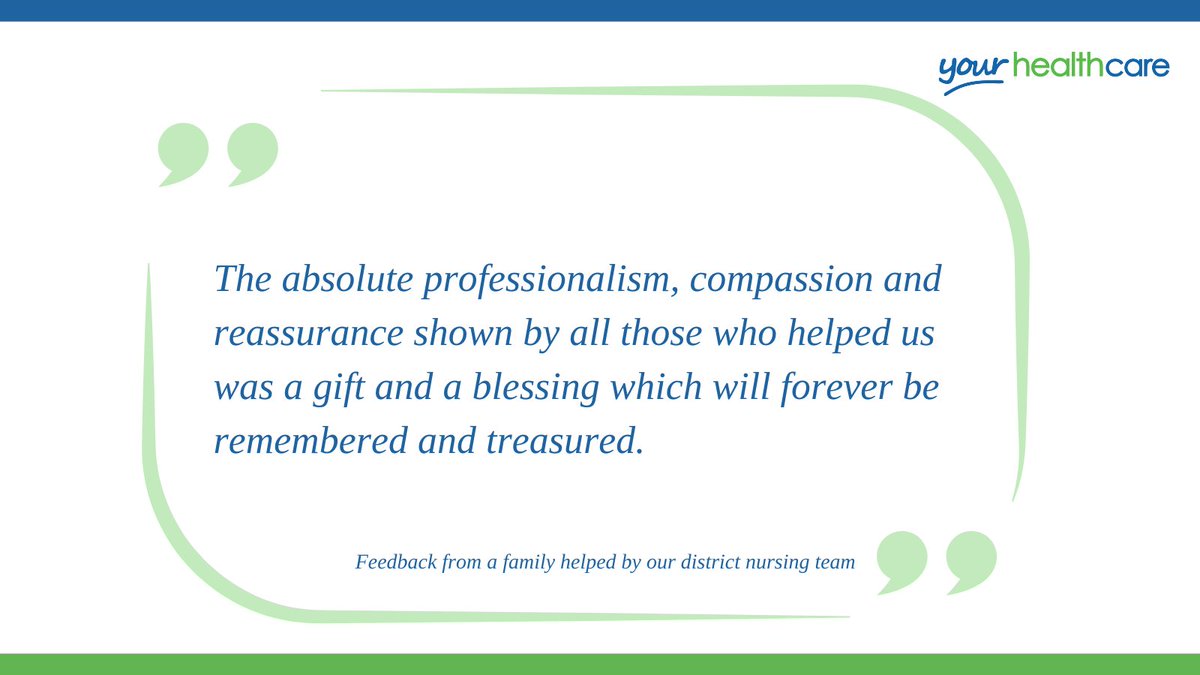 A very special #FridayQuote from the family of our service user. Our teams also support the people you love most when it comes to your care.