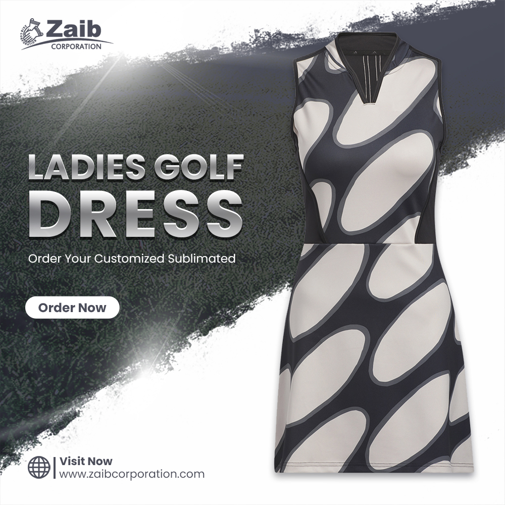 Zaib Corporation Customized Ladies Golf Dress. #tennisdress #golfinglife #womensgolf #golfpolo #golfclub #golforiginal #ladygolfer #golfapparel #sportstyle #golfgirls #womensgolfapparel #golfpants #womensfashion #golfer #golfclothes #ladiesgolf #zaib #zaibcorp #zaibcorporation