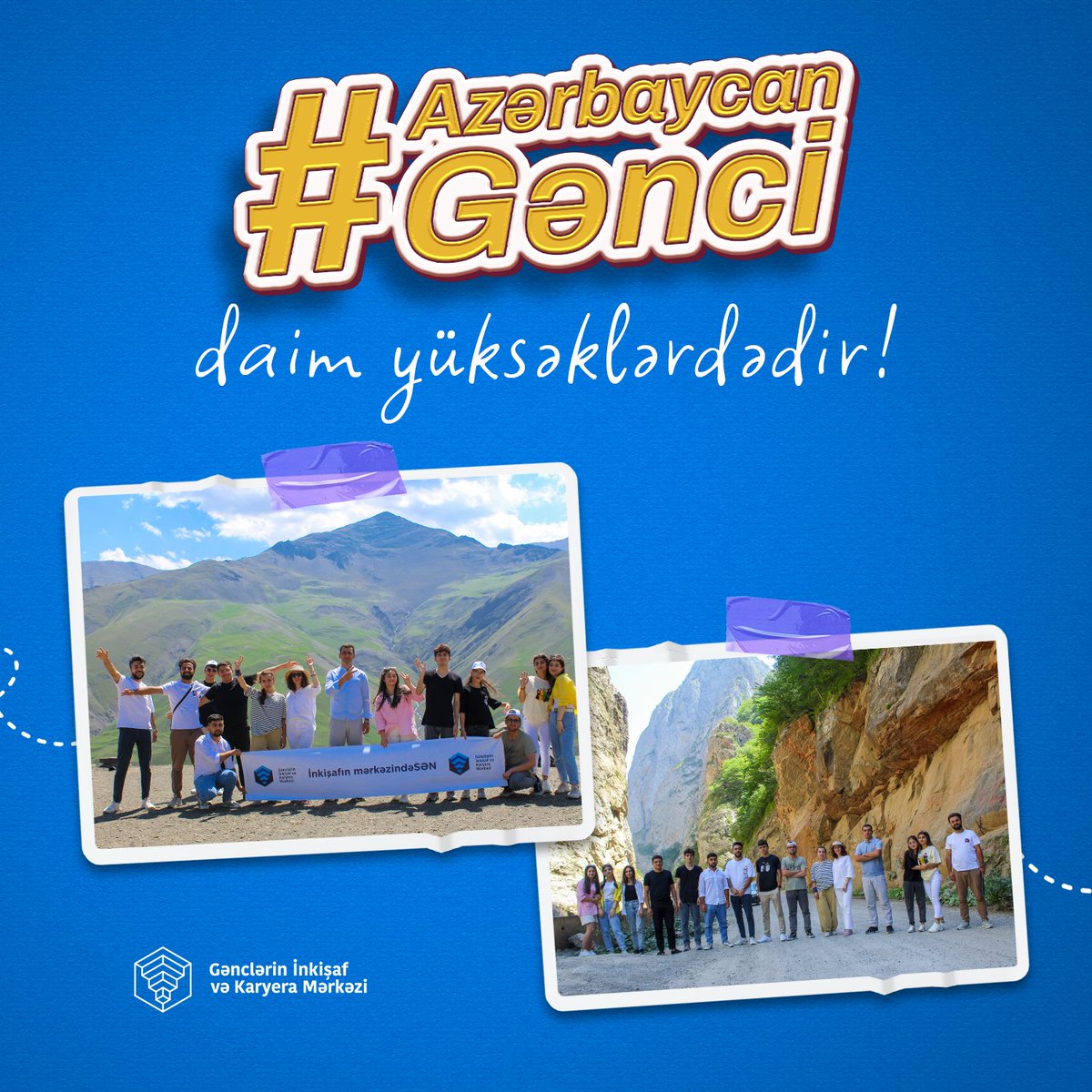 Hər bir #Azərbaycangənci dövlətimizin parlaq və işıqlı gələcəyidir!
Gününüz mübarək! 🩵

#AzGF #GİKM #gənclərüçün #GənclərGünü #AzərbaycanGəncləri