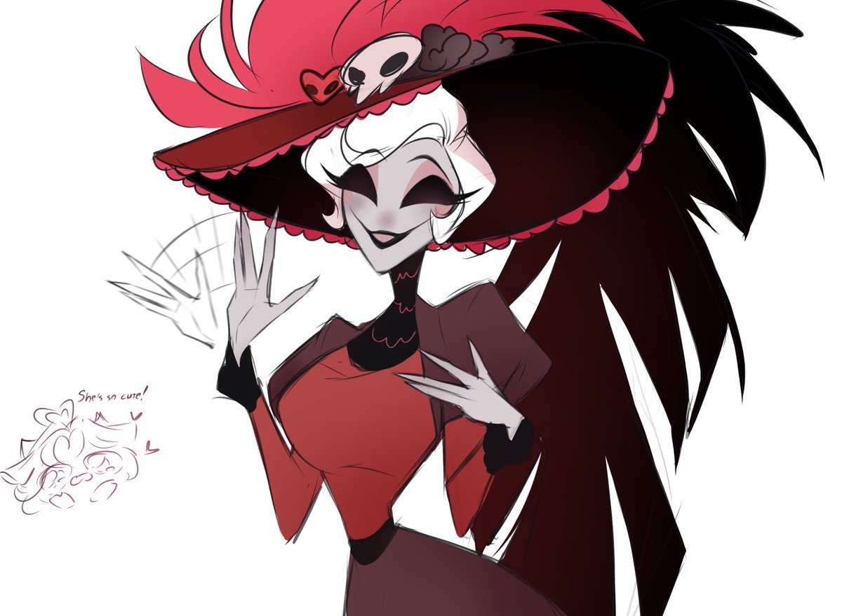 sally_artist03's tweet photo. I will give her the title of godmother🥹

She will be Charlie's godmother🤏✨
#HazbinHotel #HazbinHotelrosie https://t.co/jZwApa4UPT