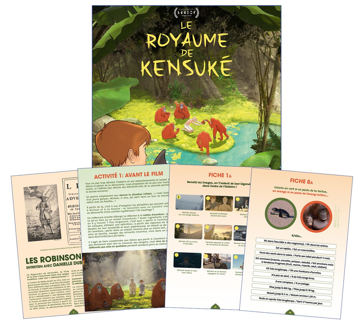 🎬 Découvrez notre #dossierpedagogique autour du film d'animation LE ROYAUME DE KENSUKÉ 🏝️🇯🇵, d'après le roman ✍️ de Michael Morpurgo. 
#RessNum Cycle 2⃣ Cycle 3⃣  
👉 bit.ly/3sPUWG6