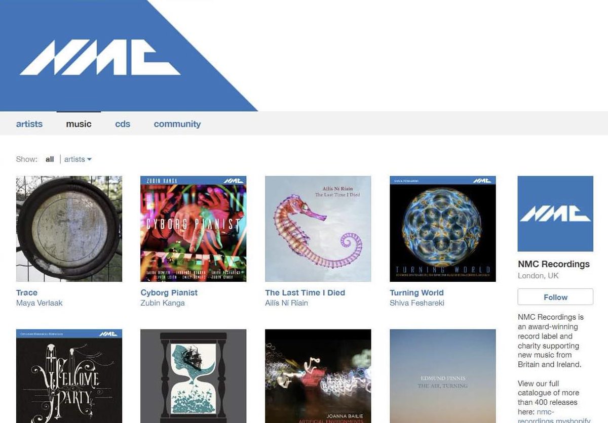 We're now on @Bandcamp 🎉 Are you on @Bandcamp? If so, come follow us there! ➡️nmcrecordings.bandcamp.com Featuring a small selection of our catalogue (for now). Also, today it's #BandcampFriday, meaning that bandcamp waive their cut of any sales made in the next 21.5 hours...👀