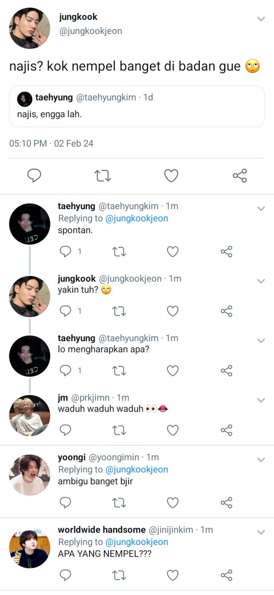 remochies's tweet photo. taekook few tweet au
       — love hate relationship (?) https://t.co/ml5RRYi0Ya