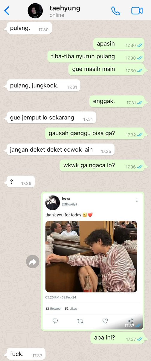 remochies's tweet photo. taekook few tweet au
       — love hate relationship (?) https://t.co/ml5RRYi0Ya