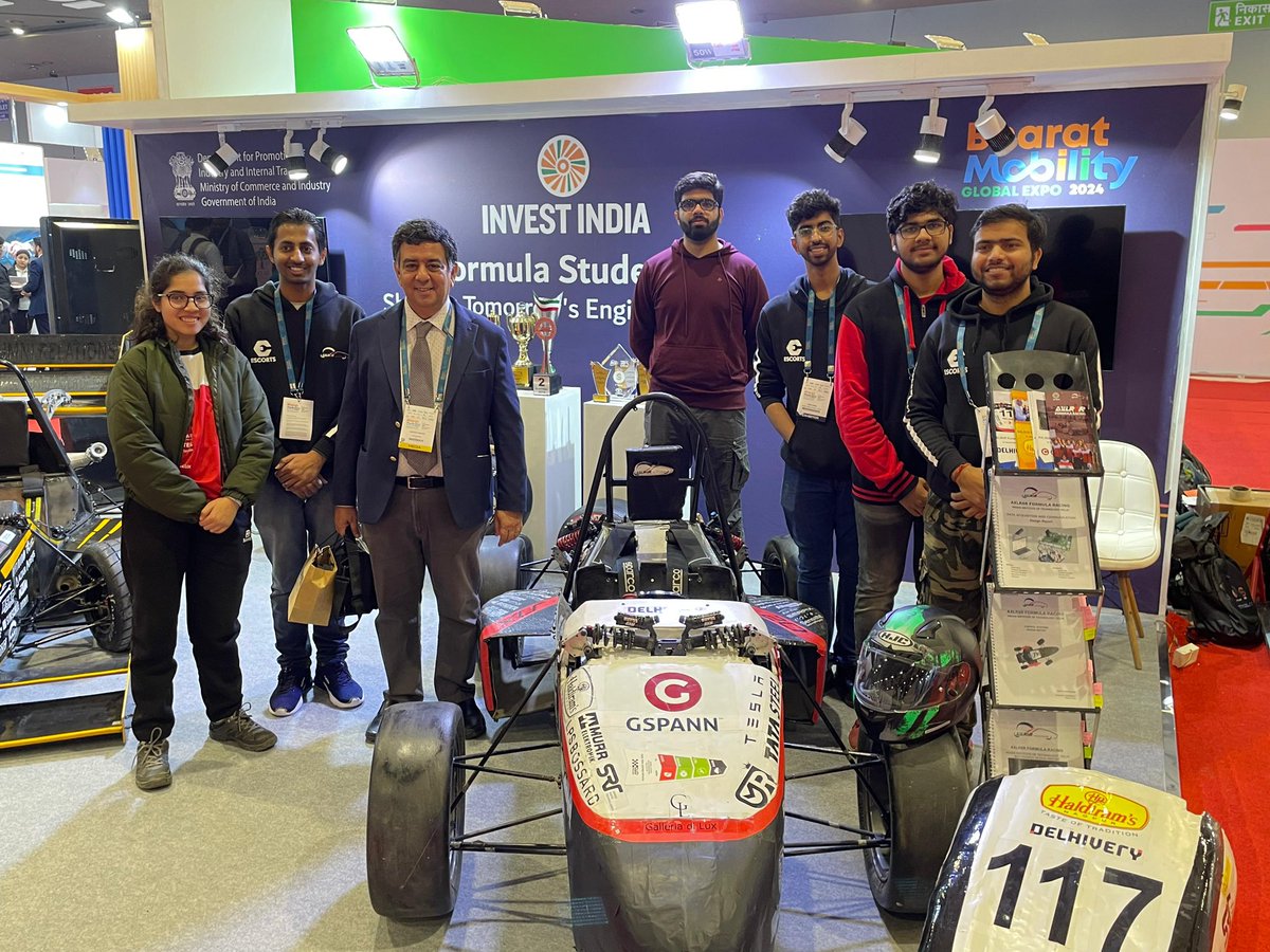 Visit the Formula Bharat participating teams' car exhibit at the Bharat Mobility Global Expo 2024, located in Bharat Mandapam, Pragati Maidan, New Delhi. 

Find us at Stall - 6A on the 1st Floor, Hall - 5, near Invest India and the States' Pavilion.

#formulbharat #BharatMobility