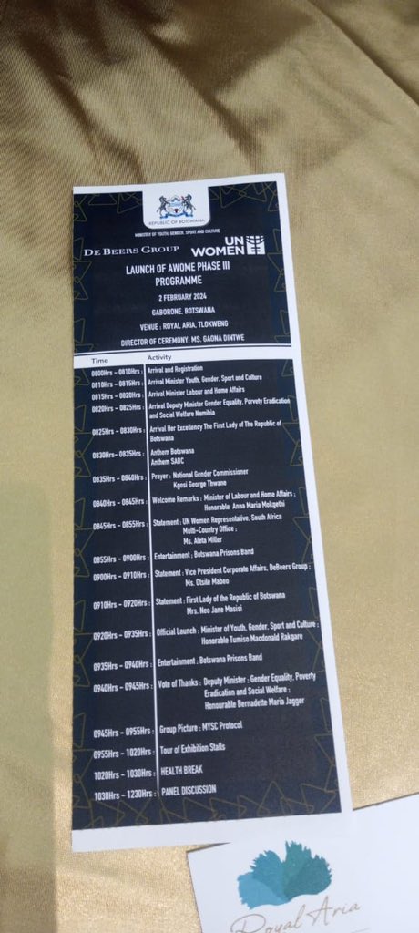 #WomenEmpowerment #EntreprenHer phase 3 officially launched by <a href="/BWGovernment/">Botswana Government</a> to empower and accelerate x1500 women owned micro enterprises in 🇿🇦 🇧🇼 and 🇳🇦 Program funded by <a href="/debeersgroup/">De Beers Group</a> in partnership with <a href="/unwomenSA/">UN Women South Africa</a> and implemented by participating govts of 🇿🇦 🇧🇼 and 🇳🇦 🙌