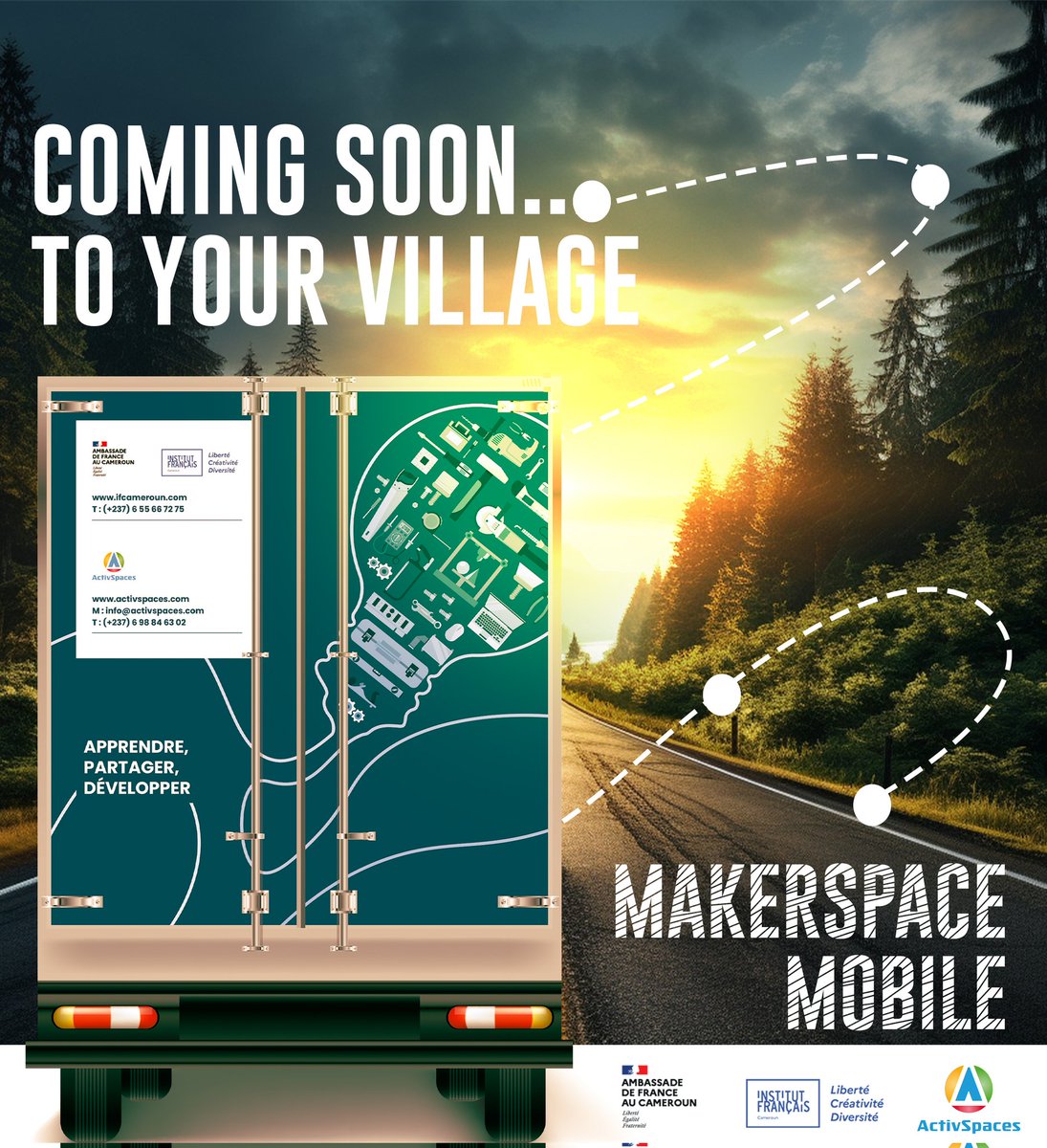 𝗖’𝗲𝘀𝘁 𝗾𝘂𝗼𝗶 𝘂𝗻 𝗠𝗮𝗸𝗲𝗿𝗦𝗽𝗮𝗰𝗲  𝗠𝗼𝗯𝗶𝗹𝗲?
Do-It-Yourself et/ ou Do-it-Together, sont  à connaitre à priori lorsque l’on parle du Makerspace.
@ MakerSpace, est un laboratoire de fabrication numérique  équipé de nouvelles technologies à usage créatif libre.