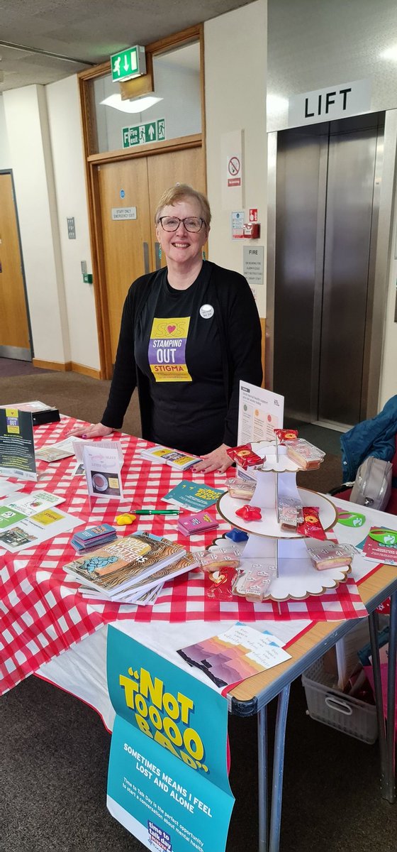 Stamping Out Stigma (@stampingostigma) on Twitter photo Out for Tea and Talk at <a href="/droitwichlib/">Droitwich Library</a> Library today... stretching #TimeToTalkDay with <a href="/HW_Wellbeing/">HW Wellbeing & Recovery College</a> <a href="/MindCharity/">Mind</a> <a href="/coopuk/">Co-op</a> Out for Tea and Talk at <a href="/droitwichlib/">Droitwich Library</a> Library today... stretching #TimeToTalkDay with <a href="/HW_Wellbeing/">HW Wellbeing & Recovery College</a> <a href="/MindCharity/">Mind</a> <a href="/coopuk/">Co-op</a>