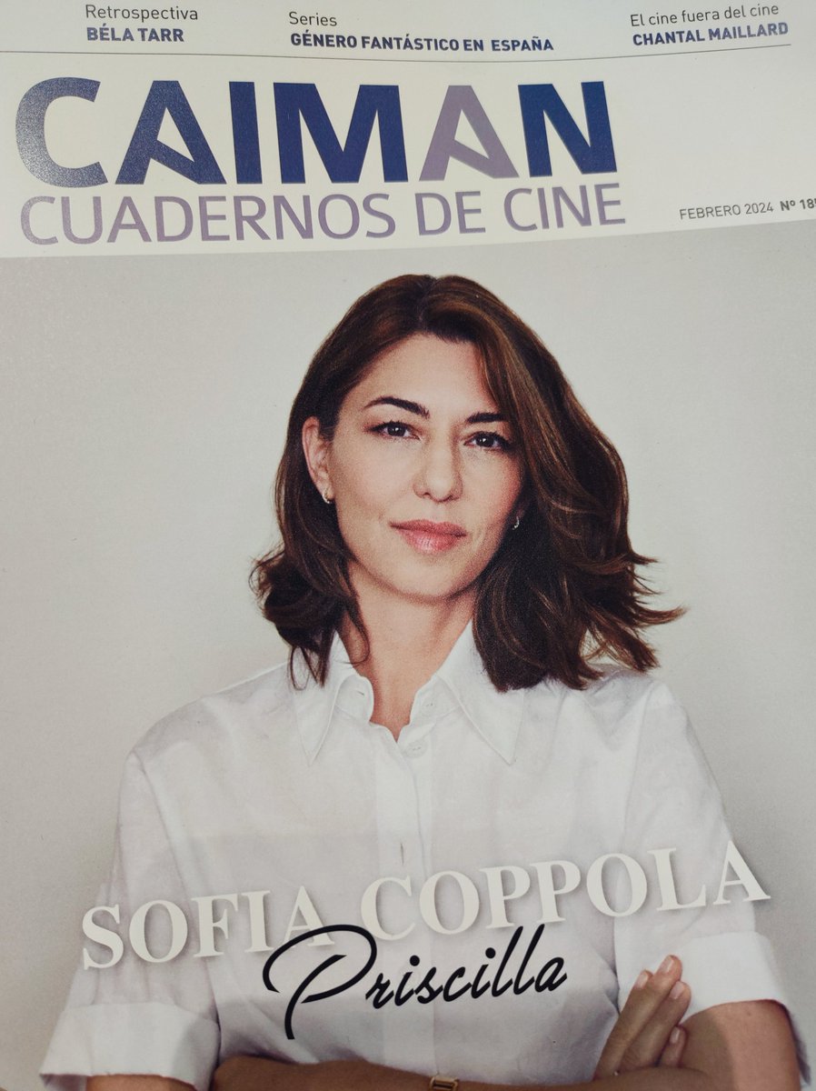 Este mes en la revista @CaimanCDC

#SofiaCoppola
#Priscilla

Artículo sobre #BelaTarr #ChantalMaillard