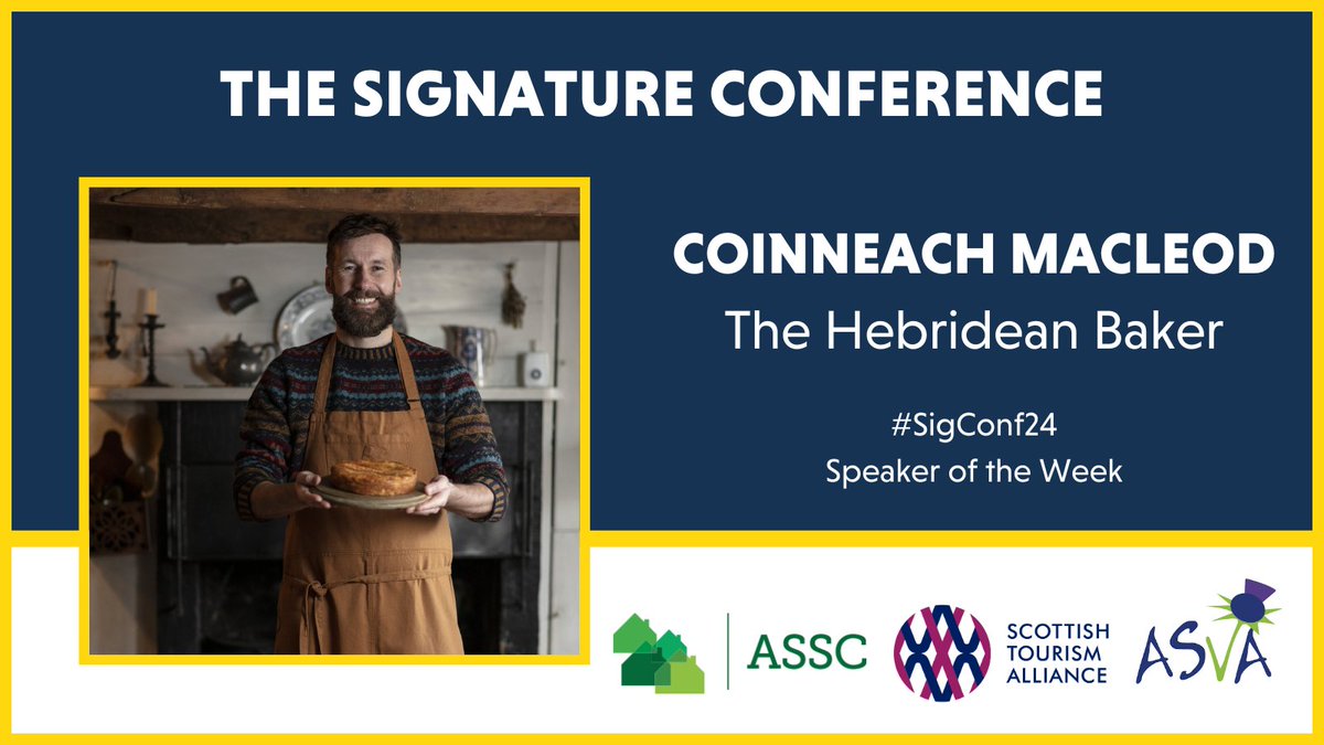 st_alliance's tweet photo. While we’re on a roll with our #SigConf24 #speakeroftheweek feature, we’re delighted to introduce international best-selling author, Coinneach MacLeod aka the @Hebridean_Baker. https://t.co/VzRXcQrmhS