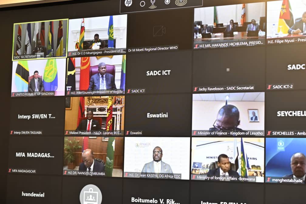 Zim Young Grads & Youth Development (@zimygyd_forum) on Twitter photo H.E. President <a href="/edmnangagwa/">President of Zimbabwe</a> joins virtual SADC Summit to discuss regional cholera epidemic. #SADC #HealthMatters
<a href="/marapira_farai/">Farai Muroiwa Marapira</a> <a href="/ZANUPF_Official/">ZANU PF</a> <a href="/SADC_News/">SADC Secretariat</a> <a href="/citezw/">CITE</a> <a href="/ChronicleZim/">The Chronicle</a> H.E. President <a href="/edmnangagwa/">President of Zimbabwe</a> joins virtual SADC Summit to discuss regional cholera epidemic. #SADC #HealthMatters
<a href="/marapira_farai/">Farai Muroiwa Marapira</a> <a href="/ZANUPF_Official/">ZANU PF</a> <a href="/SADC_News/">SADC Secretariat</a> <a href="/citezw/">CITE</a> <a href="/ChronicleZim/">The Chronicle</a>