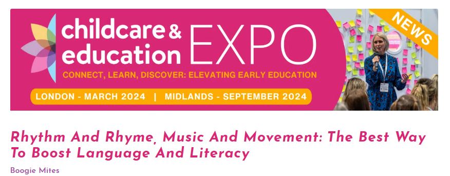 We've written a guest blog for <a href="/childcareedexpo/">Childcare & Education Expo</a> all about Music &amp; Movement, Rhythm &amp; Rhyme! 
Take a look at WHY these are so important for the development of Early Years children:
childcareeducationexpo.co.uk/rhythm-and-rhy…