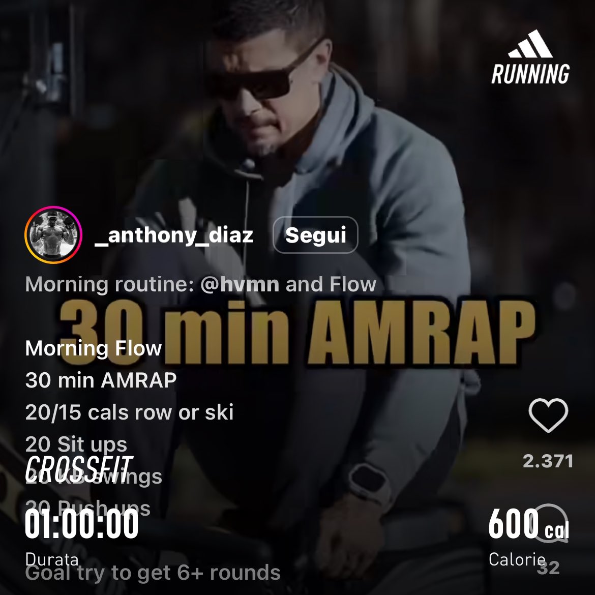 _cicciogallo_'s tweet image. 15’ warmup &amp;amp; mobility

#AMRAP TC 30’
20 cals row (or 100 #doubleunder)
20 #Sit-Up
20 kb swing
20 #Push-Up

res:7round

#crosstraining #whitecloud #wod #homewod #crossfit #workout #crossfitlasuperba #wodwell #dadhour #IconClubWorkout @anthony_diaz @paoloprofeta @gorillaprogram
