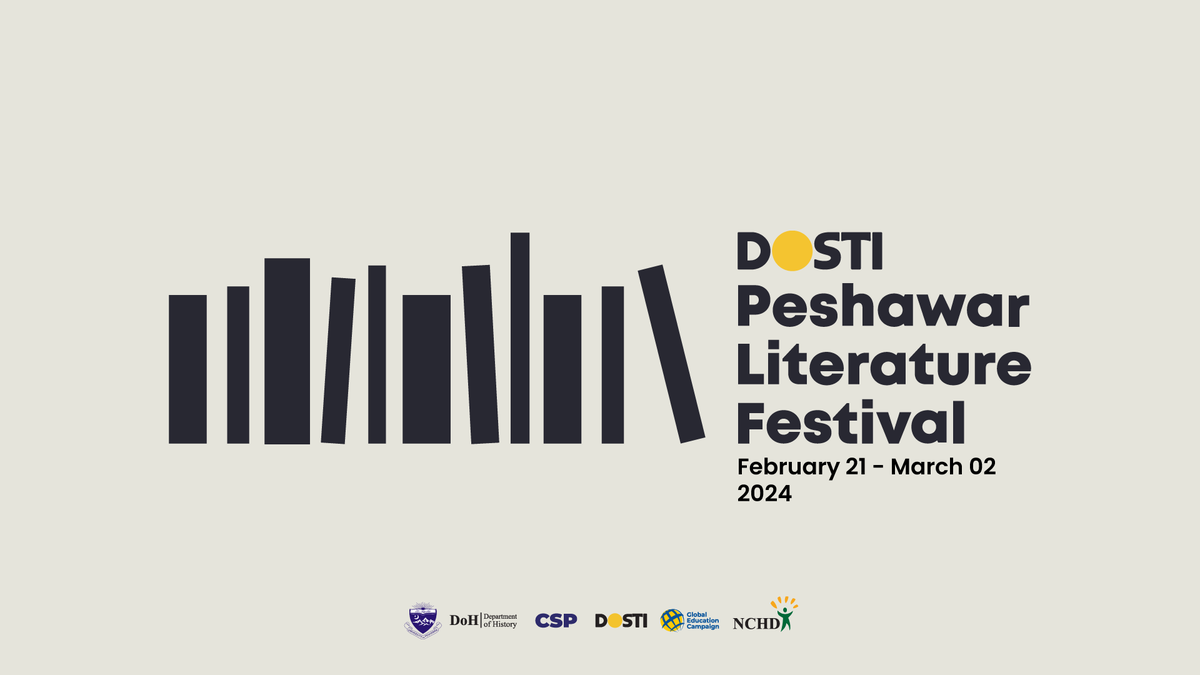 peshawarfest's tweet photo. #DostiPeshawarLitFest is coming! 11 bars in the logo represent 11 days packed with literary magic! Join #PLF3 at the University of Peshawar for an unforgettable Lit feast. 🗓️ Feb 21- March 02, 2024 #11DaysOfStories #PeshawarLitFest #PLF2024 #PeshawarReads #Peshawar #Dosti https://t.co/8juATxTnSv