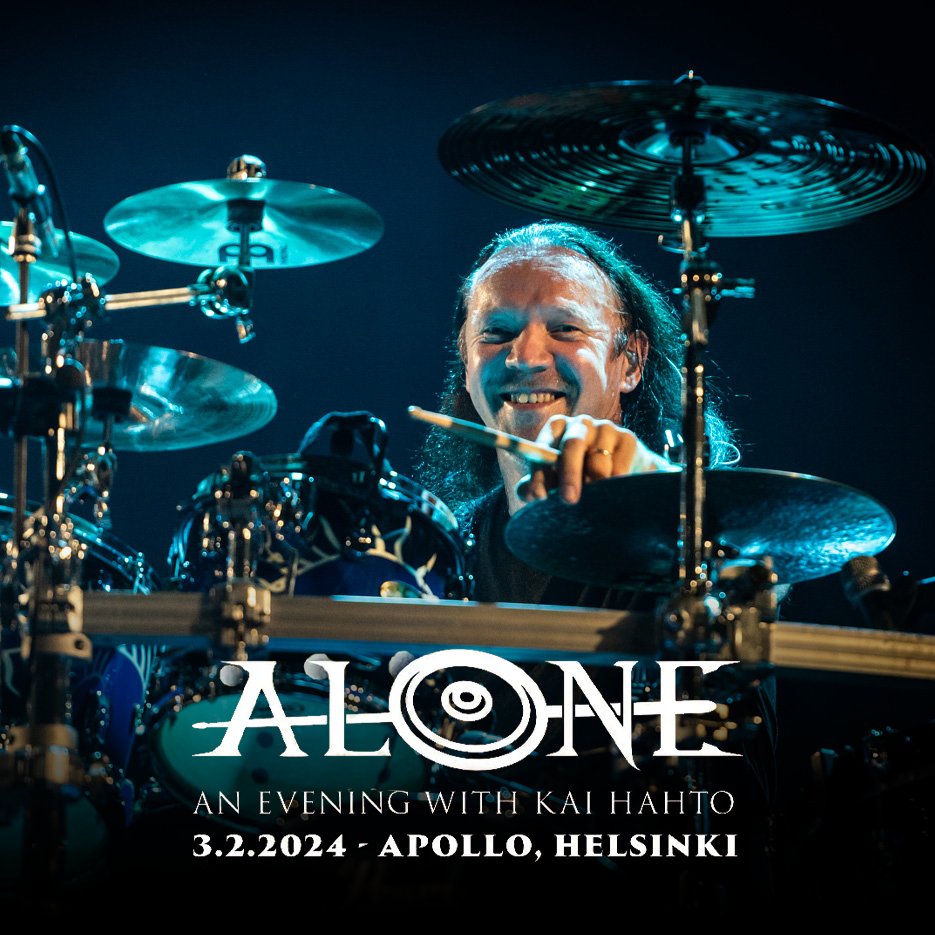 TOMORROW ❗️❗️❗️ Witness a rare musical journey with Kai Hahto as he showcases tracks from his illustrious career, including Nightwish, Wintersun, and more, in a solo performance at Apollo, Helsinki, tomorrow! 🔥 📸 George Grigoriadis Photography