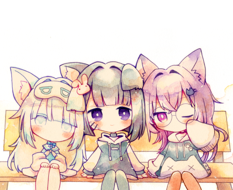 「『あったかいばしょ』#透明水彩 」|犬飼/さかなのマーチ【BOOTH新作追加/名古屋コミティア【D-24】】のイラスト