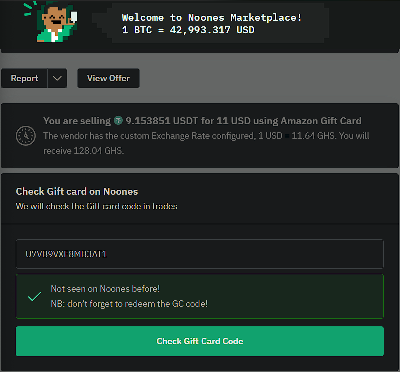 NoonesTech's tweet photo. 🔐🎁 Exciting news! 

Security is our top priority. We're thrilled to introduce our new local Gift Card Code checker, ensuring you can verify if a gift card has been used elsewhere, protecting you from fraud! 

You will find it in trade chat!

Below is a list of supported GC:
Amazon Gift Card
American Express Card
American Express Gift Card
Apple Gift Card
Apple Store Gift Card
eBay Gift Card
Google Play Gift Card
iTunes Gift Card
OneVanilla VISA/MasterCard Gift Card
PlayStation Network Gift Card
Razer Gold Gift Card
Steam Wallet Gift Card
VISA Gift Card
Walmart Gift Card
Walmart Visa Gift Card

Stay safe and shop with confidence! 💳🛡️ #SecurityFirst #GiftCardSafety