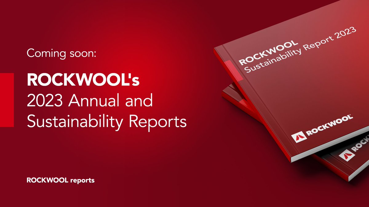 📢 We're releasing our 2023 Annual and Sustainability Reports next week. Stay tuned for more! 👋 #ROCKWOOL #ROCKWOOLReports #SustainabilityReport2023 #Sustainability