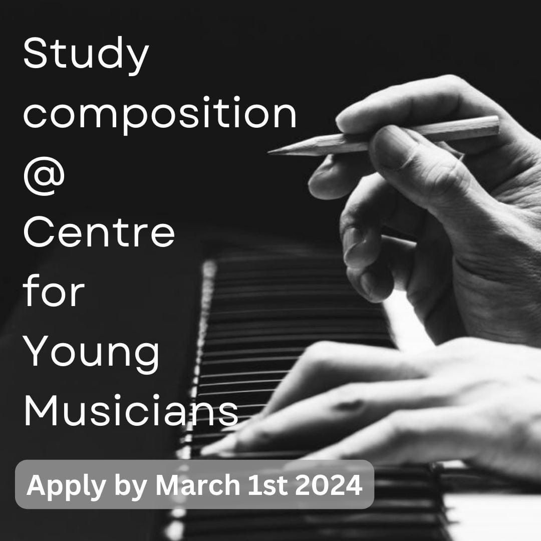 Are you interested in studying composition? At CYM we offer the chance to study composition as a first study. Experience one to one tuition, group classes and the opportunity to compose for musicians who will perform your music live!
 
Apply Now gsmd.ac.uk/centre-for-you….