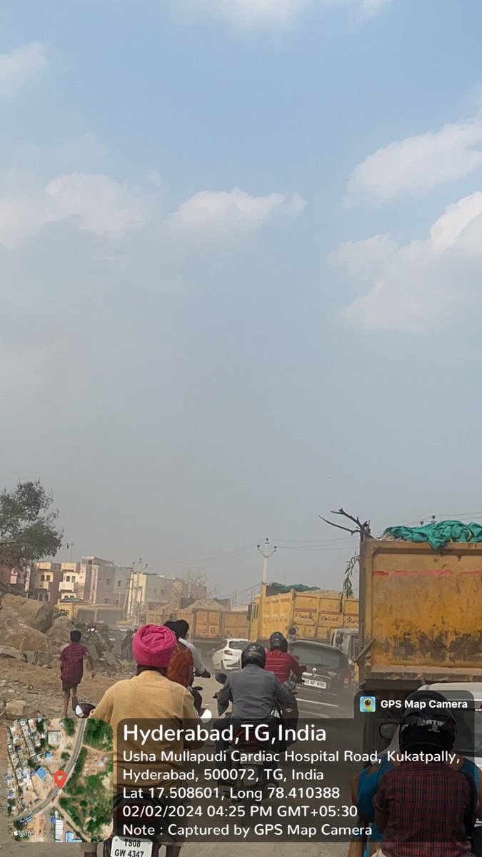 Quthubullapur_'s tweet photo. Lorries carrying sand without covering during prohibited hours. No proper number plates. One vehicle’s number is AP28TC8082. This poses a hazard to the community. Immediate action needed for safety!
@HYDTP 
@CYBTRAFFIC 
@cyberabadpolice 
@Director_EVDM https://t.co/cilP0tELdC