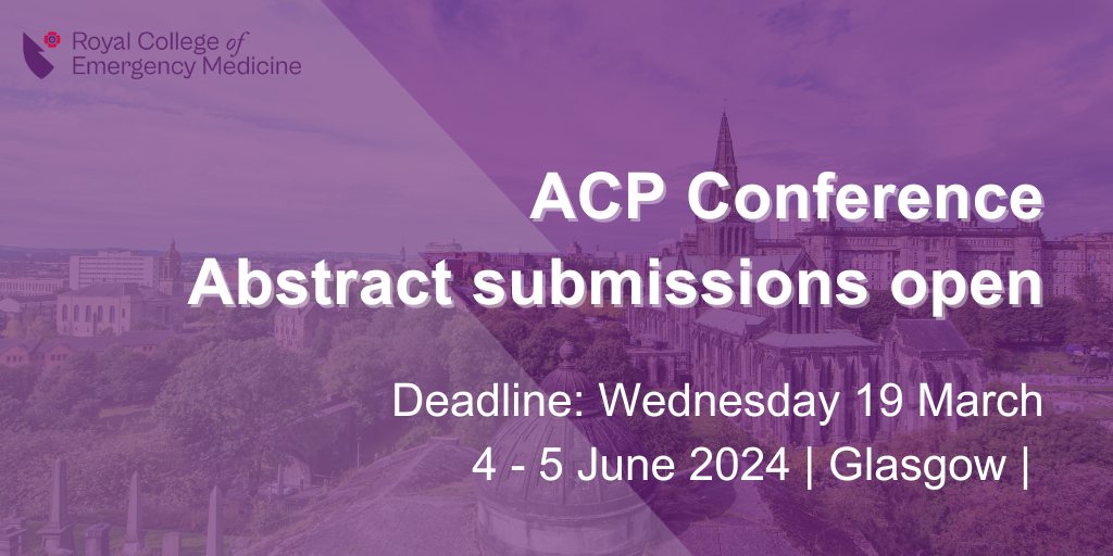🚀 Call for Abstracts! 📢 Submit your abstract for the chance to present at our conference. Categories include QIPs, 'My Best Day' & 'My Worst Day' as an ACP. Deadline: March 19, 23:59 GMT. Top submissions present orally, others as posters. 🎤Details: bit.ly/3Sgp2ey