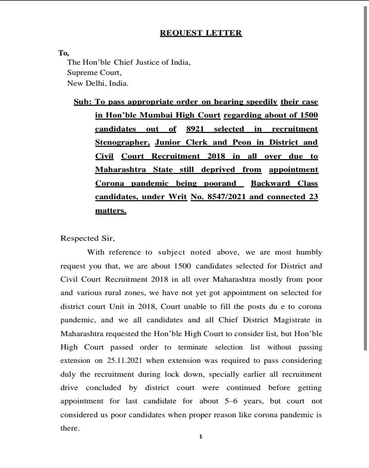 e_warkad's tweet photo. #maharashtra_districtcourtrecruitment2018_needjustice
@devendra4maha
@mieknathshinde
@draupadi_murmu7
@PMOIndia
@D_Y_Chandrachud
@maha_governor
@Dev_Fadnavis
#Maharashtra
@ANI
@TV9Marathi 
@AjitPawarSpeaks https://t.co/2qD62VQmqA