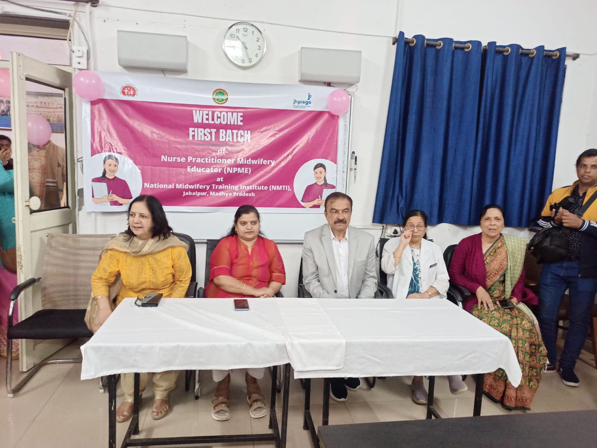 healthminmp's tweet photo. Exciting milestone for @NHM_MP as @Govt_Rani NMTI Jabalpur MP launched the 1st batch of #NPME today. Wishing the learners a fruitful and enriching experience at #NMTI Jabalpur
#investinmidwifery
#JansamparkMP https://t.co/dWK0JTRmLA