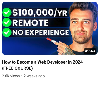 So fun that this video with just 2.6k views made us $6,000 in the last week

YouTube is a crazy place