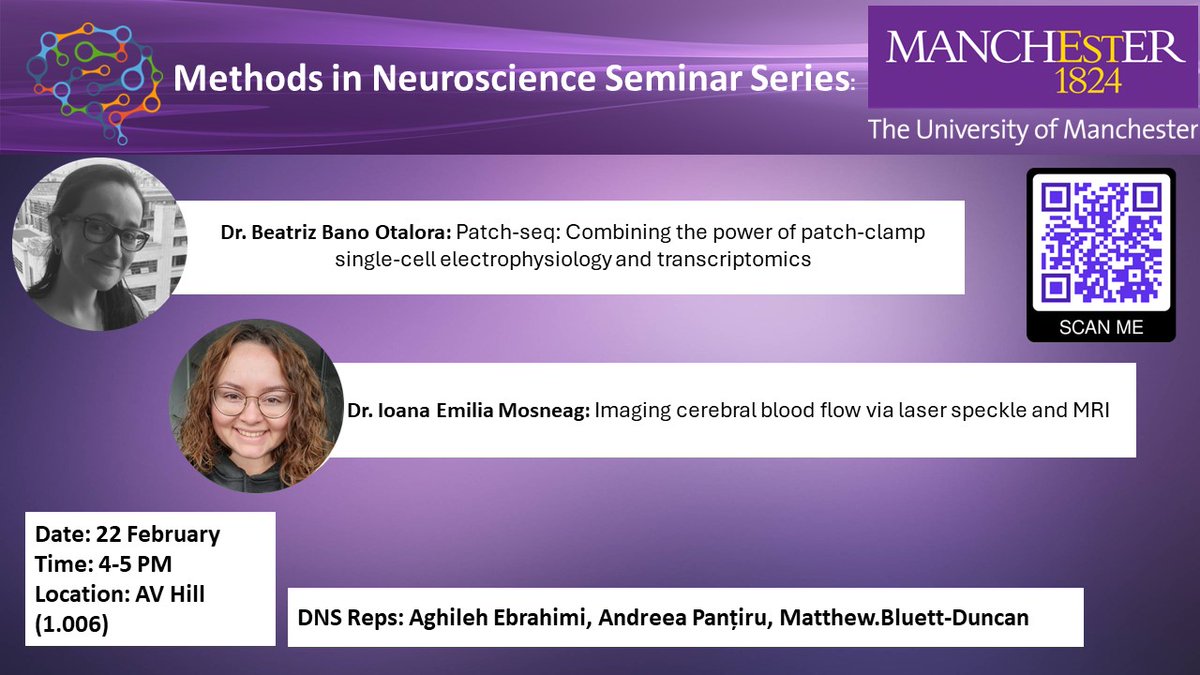 The next Methods in Neuroscience Seminar in our monthly series takes place on 22nd February, featuring @BeaBanoTime and @MosneagIoana - details and registration on the attached poster and here > tinyurl.com/4bb9cff2 (@AghilehE @A_Pantiru @MattBDuncan)
