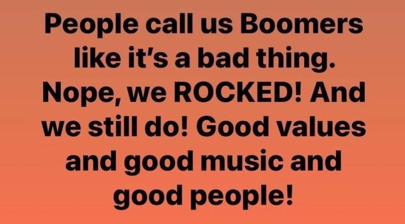 Jerseygirl #FBR ๐ง (@gggirl924) on Twitter photo Iโm a proud Boomer. I never lost my values along the way like some Boomers did. Are your values the same as they were back in the 60s and 70s? Iโm a proud Boomer. I never lost my values along the way like some Boomers did. Are your values the same as they were back in the 60s and 70s?