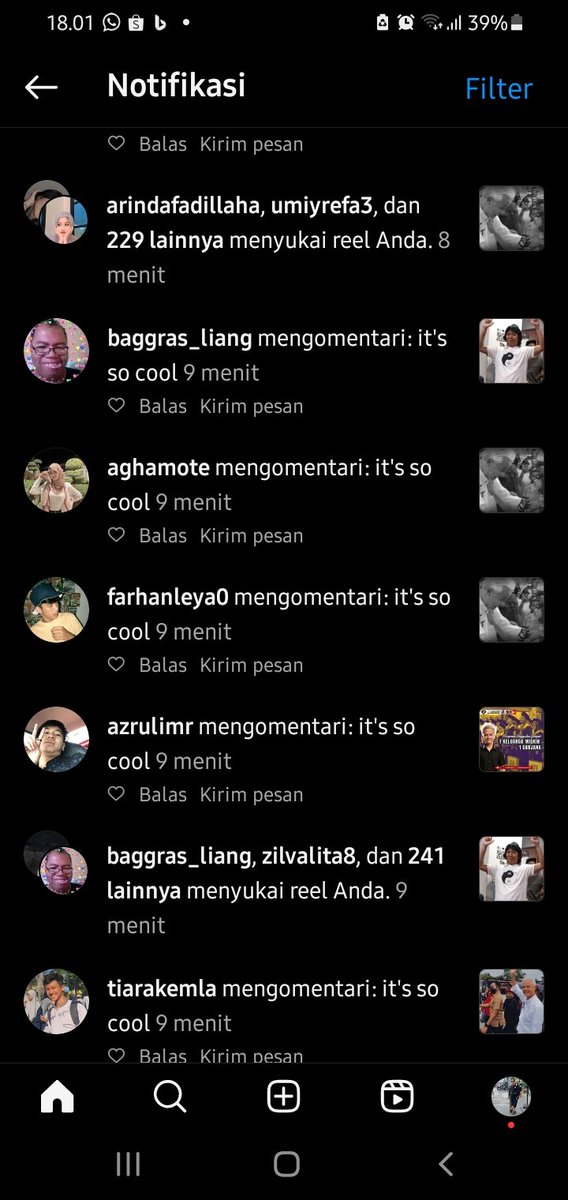 Gilaa Bot nya gak cuma Di X di Ig juga..ngeri kali..bikin akun jadi masalah..?