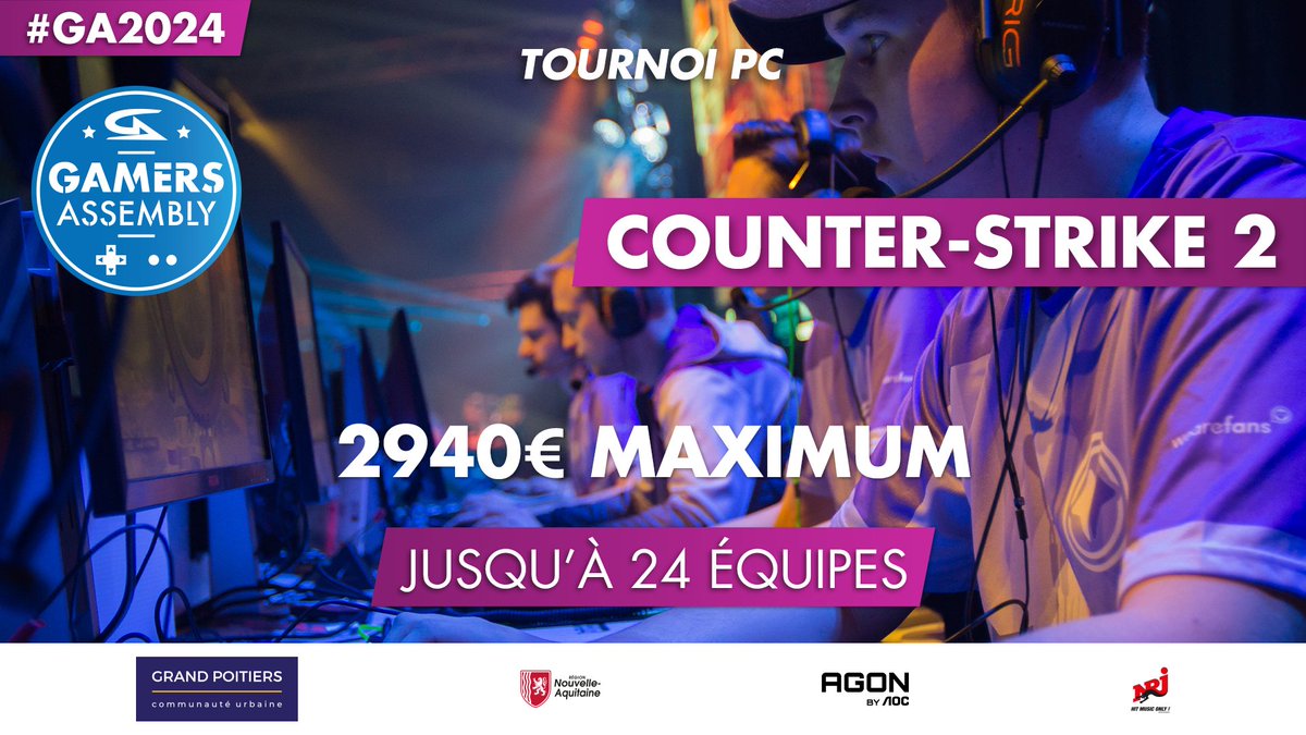 GamersAssembly's tweet image. 🔫 Tu enchaînes les frags et tu as besoin de challenge ? Pas de soucis ! 

On met Counter-Strike 2 au programme des tournois de la #GA2024 ! 

Ajuste ton aim et clique sur le lien en dessous pour t'inscrire ! 👇

ga2024.gamers-assembly.net/tournois/count…