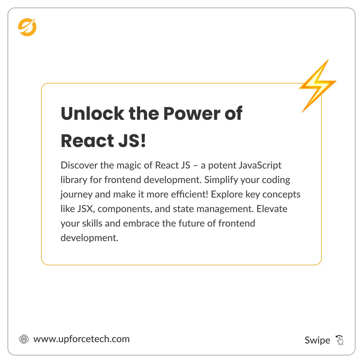 UpforceT60125's tweet image. Explore cutting-edge technologies, sleek designs, and limitless possibilities that await on the horizon. The evolution of user interfaces is at your fingertips – swipe through and witness the next era of web innovation! 🔮🌐 #FrontendFuture #WebDevelopment #InnovationUnleashed&quot;