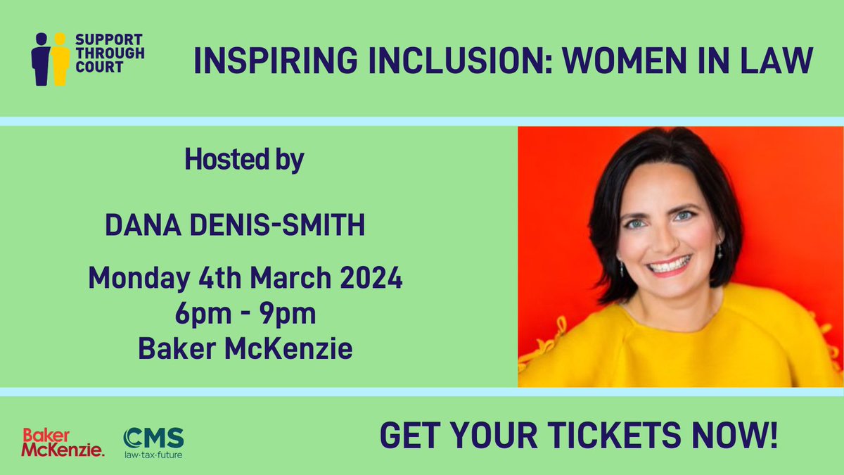 Meet our esteemed Chair for the event, @ddenissmith. As a trailblazer in the legal field, founder of @First100years and @ObeliskSupport, Dana brings unparalleled insight and passion to our discussion. Join us: supportthroughcourt.org/events/upcomin… #EmpoweringConversations