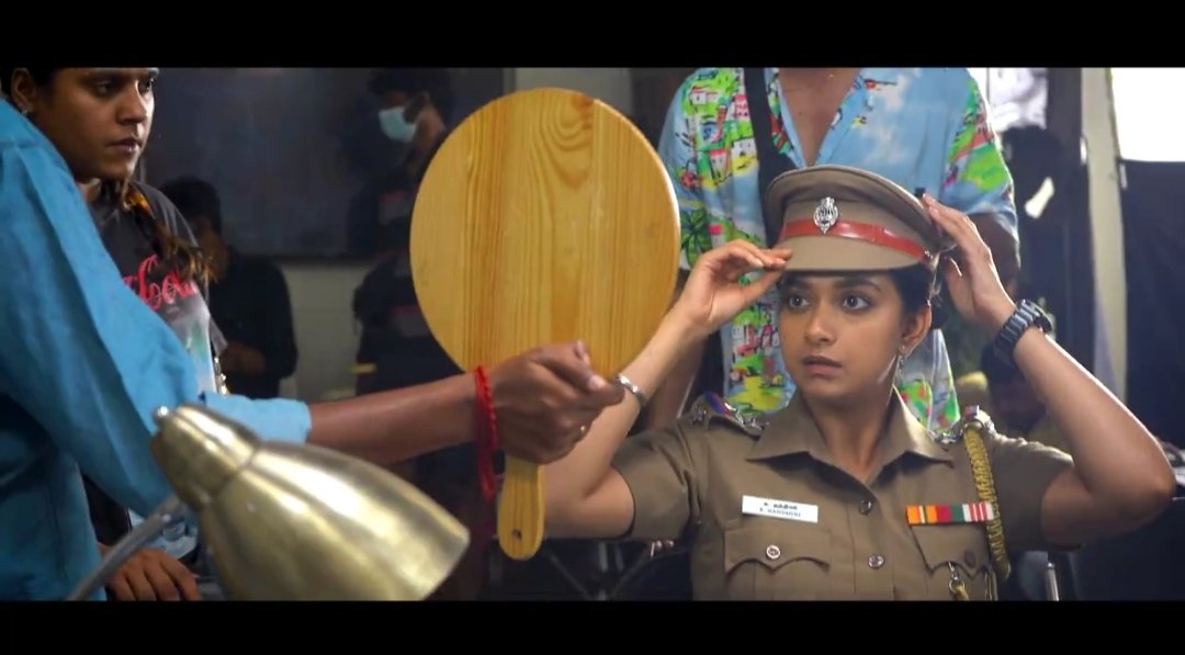 Shooting Spot Still #MakkalSelvi #KeerthySuresh as Tough #LadyCop from #Siren Tamil Movie 🎥

#Keerthy #KeerthiSuresh 
#Siren108 #SirenMovie