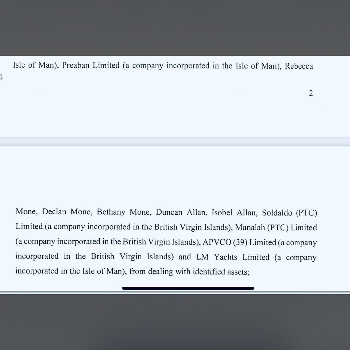 BREAKING 'Michelle Mone would rather you did not see this £75mn restraint order' She's definitely annoyed the @ft. They've just uploaded the Court's Order to freeze their assets....dates, times, names inc those of her children and Arthur Lancaster, a key player in Barrowman's