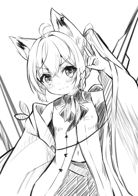 リハビリでフブキちゃんを描いてみました
#絵フブキ 