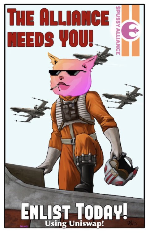 Help me $Pussy, you’re my only hope!

Fight the Empire! Join the resistance!

#memecoin #BTC #Ethererum #ERC20 #crypto #Altcoin1000x