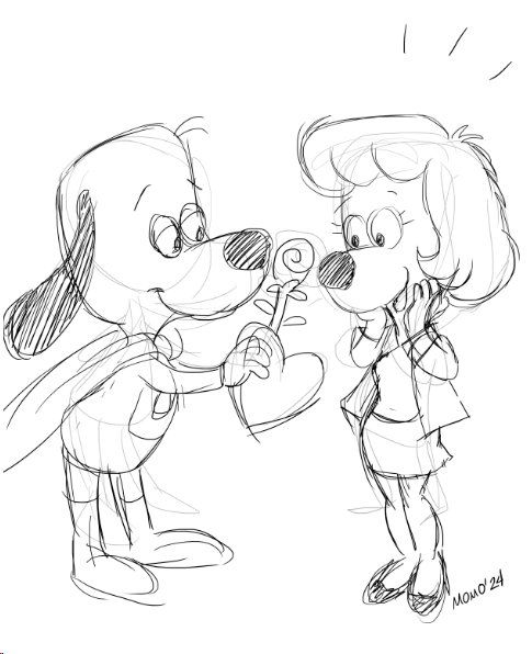 chiomomo1981's tweet photo. #Furrebrero No. 16 #sketch #versionromantica #Supercan y #LaDulcePolly https://t.co/Ubi8aI6LoS