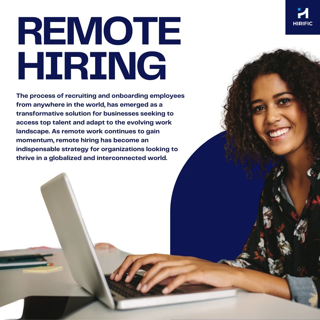 hirific's tweet photo. Streamline recruitment, access top talent globally, and foster a culture of remote collaboration. Ready to take your hiring to new heights? #HirificEmpowers #RemoteHiringAdvantage https://t.co/XAJhp1CBoS