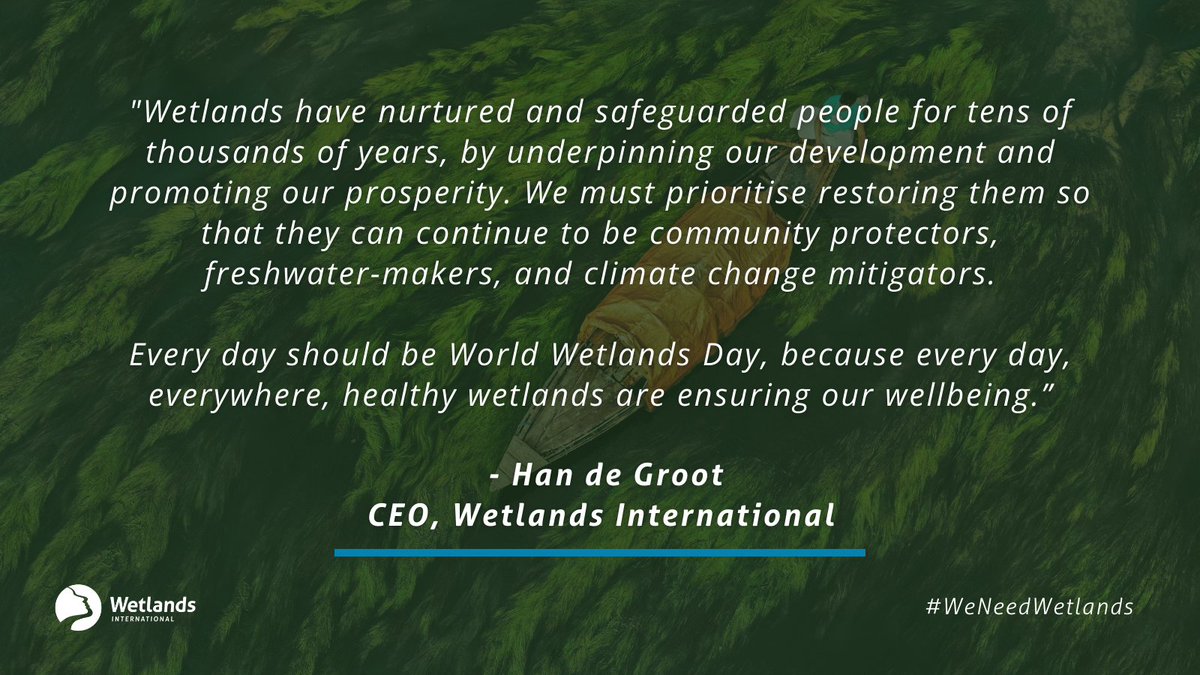 On this #WorldWetlandsDay, let us remember that....
