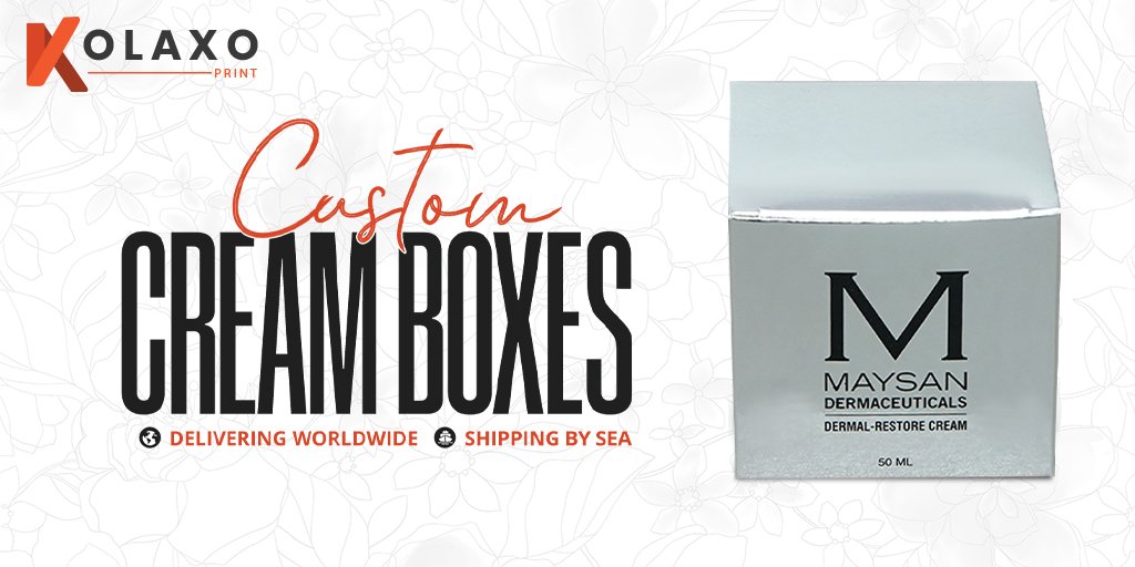 kolaxo_print's tweet image. Whether you are a small business owner or an established cosmetic brand, unique Custom Cream Boxes not only help your brand develop . 

🛒 Order now: https//bitly/3WxtohU

#kolaxoprint #cosmeticpackaging #packaging #cosmetics #lipglossbottle #makeuppackaging #beauty